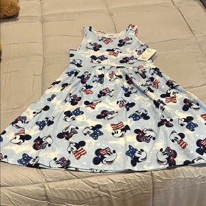 Disney Kids Dress - Light Blue with Mickey Mouse Pattern
